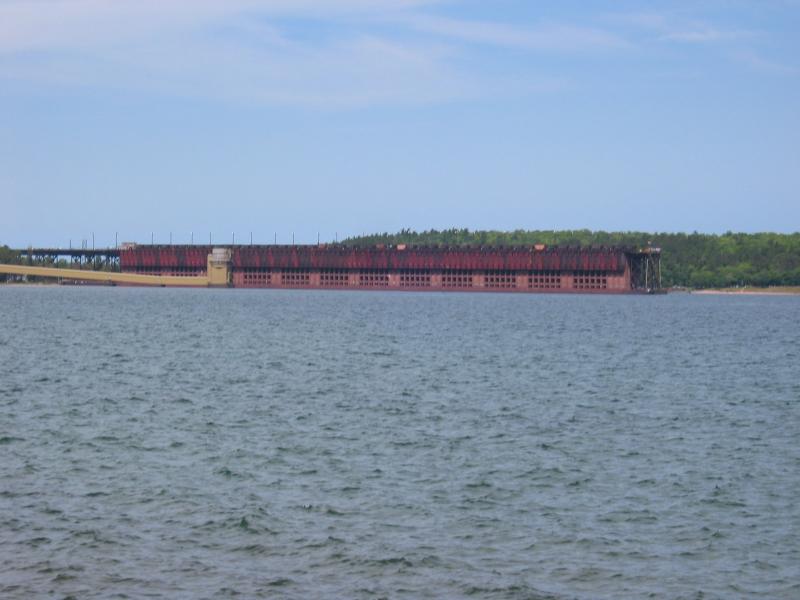 Loading structure on Lake Superior