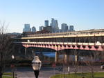 View of downtown Minneapolis from outside my dorm