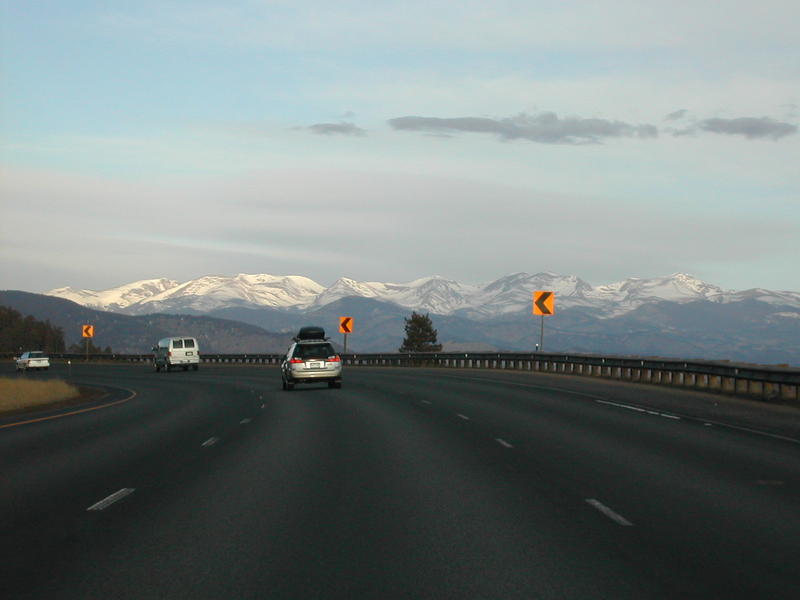 Mountain view during drive out