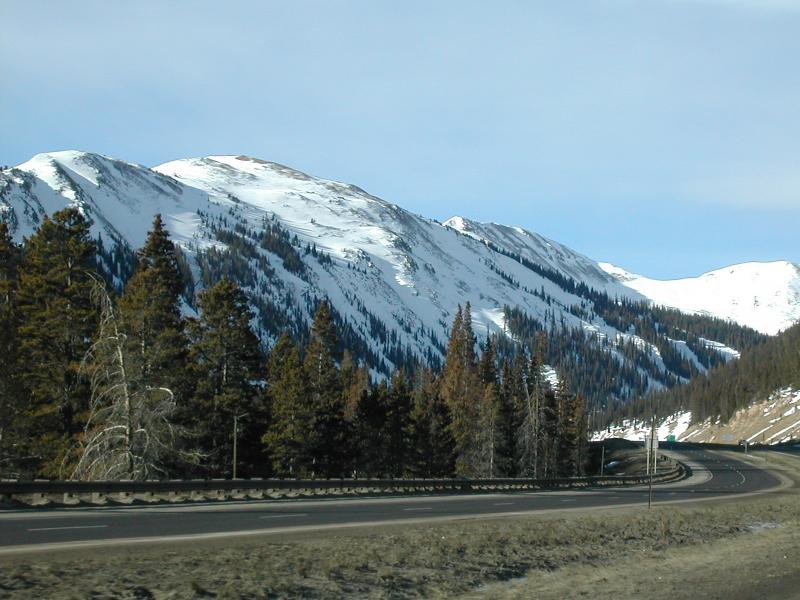 Mountain view during drive out