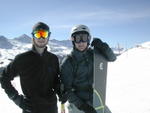 David and Brad on mountain