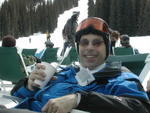 Steve relaxing mid-mountain