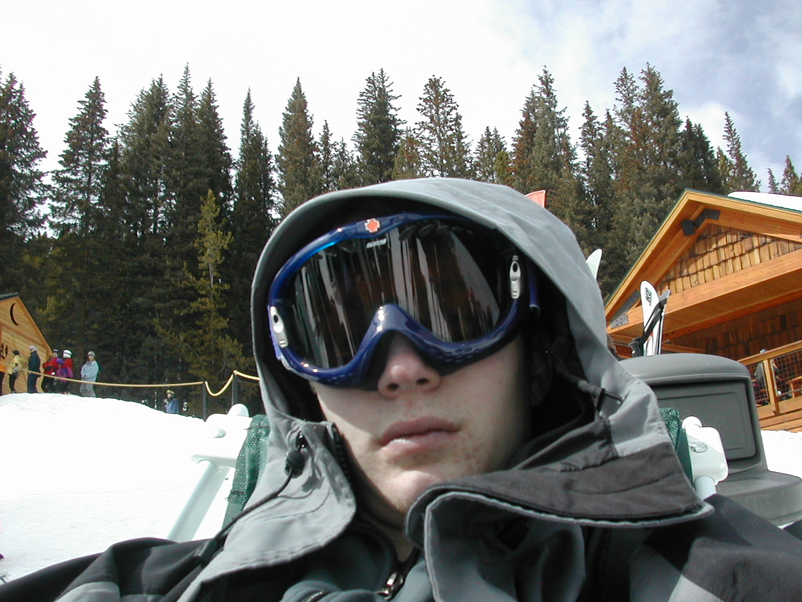 Brad relaxing mid-mountain