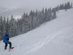 Powdery mountainside panorama 8