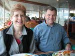 Diane and Steven (parents) on the first day of the cruise