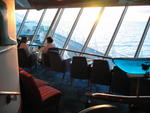 A lounge...nearly the highest point on the boat