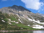 View at the top of the trail: Upper Dewy Lake; I went for a swim.