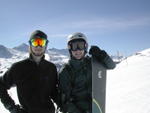 David and Brad on mountain