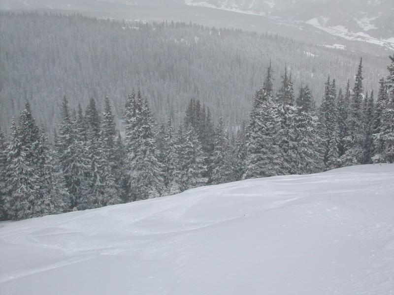 Powdery mountainside panorama 6