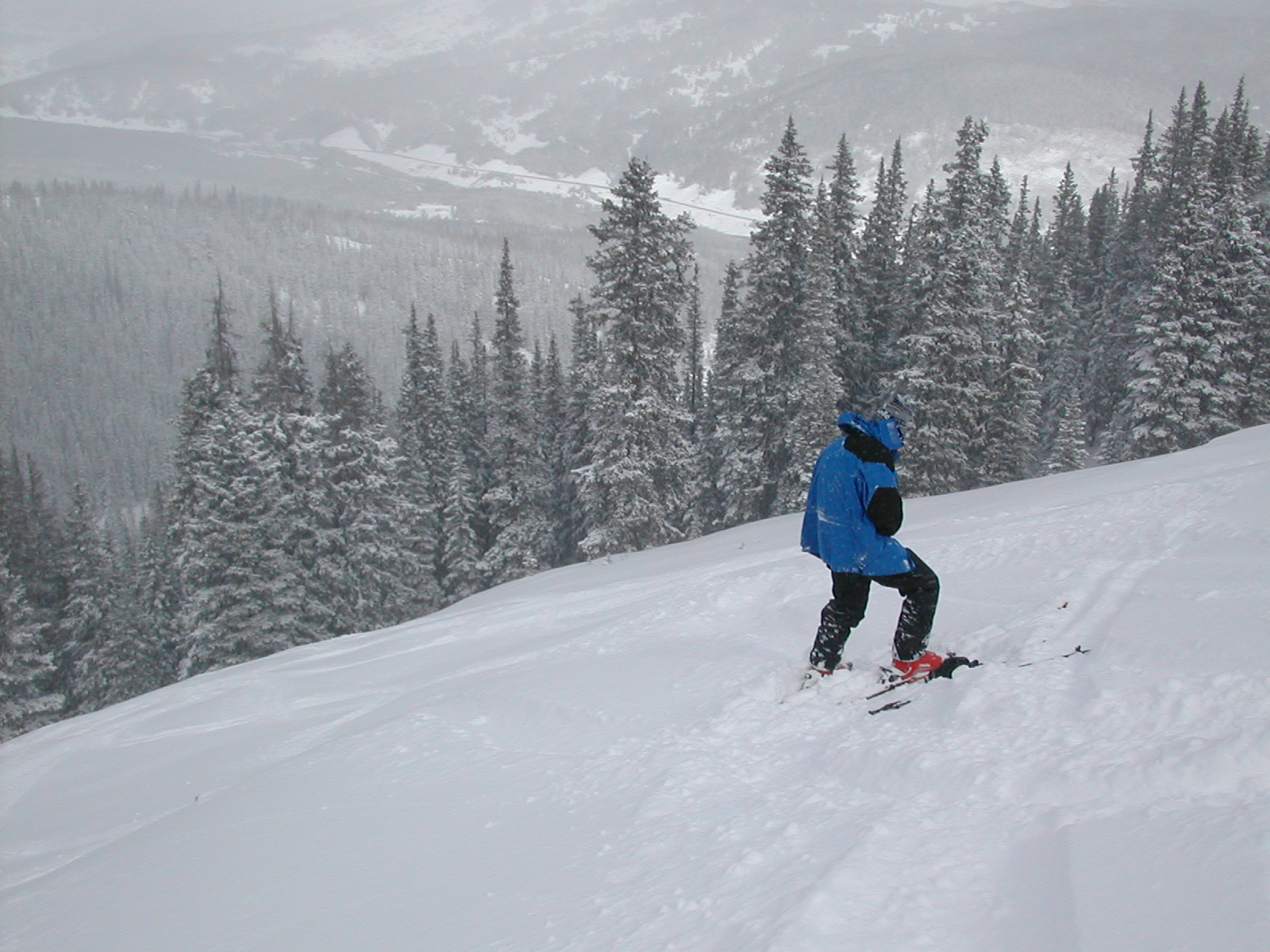 Powdery mountainside panorama 7