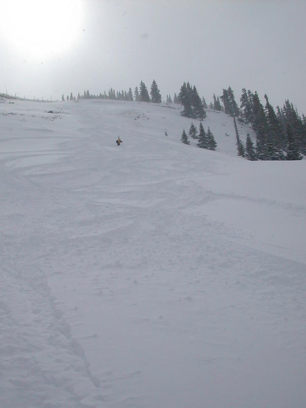 Powdery mountainside panorama 9