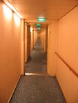 The hallway outside my room on the boat (was really long)