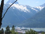 View of the ships/inlet from low on the trail I hiked in Skagway, AK